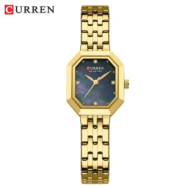 CURREN 9108 Luxury Women's Watch - Gold Purple
