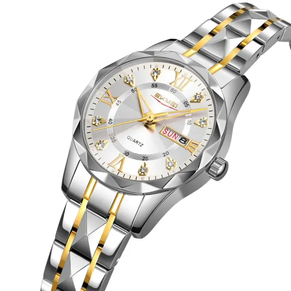 SKMEI 9370 Women's Watch - Silver Gold