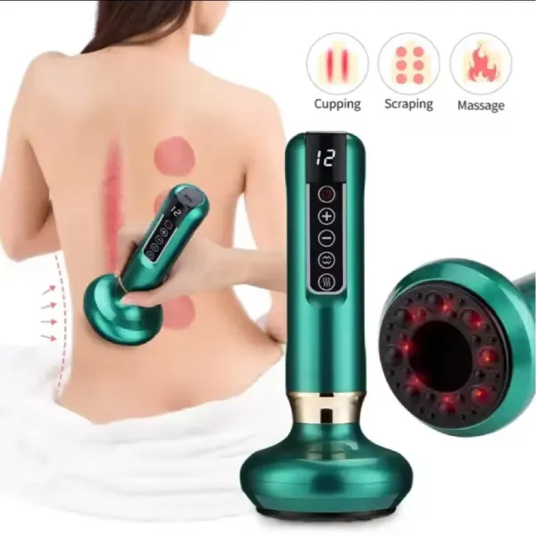 Smart Dynamic Cupping Machine with Red Light Heat Therapy & Body Slimming - selected variant