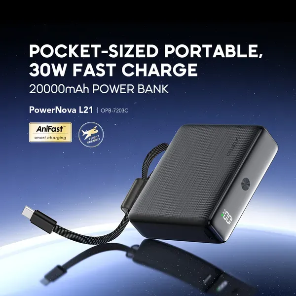 oraimo PowerNova L21 20000mAh 30W Power Bank (OPB-7203C) - selected variant
