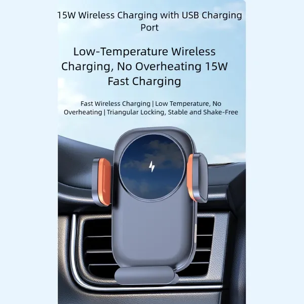 Blisbond JK‑686 15W Wireless Fast Charging Car Mount - selected variant