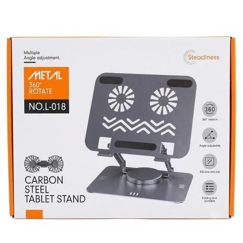 Metal 360° Rotate No. L-018 Carbon Steel Tablet Stand - selected variant