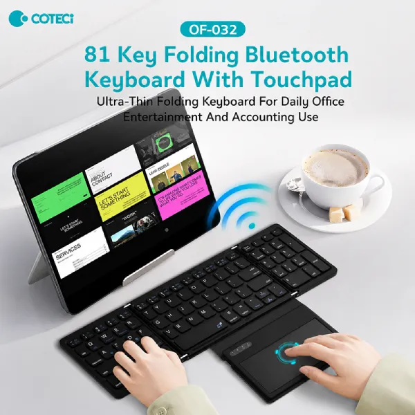 Coteci OF-032 81 Key Folding Keyboard with TouchPad - selected variant