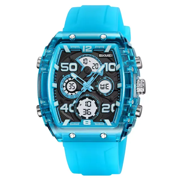 SKMEI 2603 Sport Men's Watch - Translucent Blue