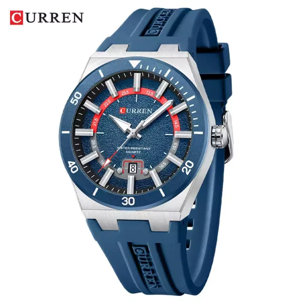 Curren 8491 Sport Men's Analog Quartz Watch - Blue