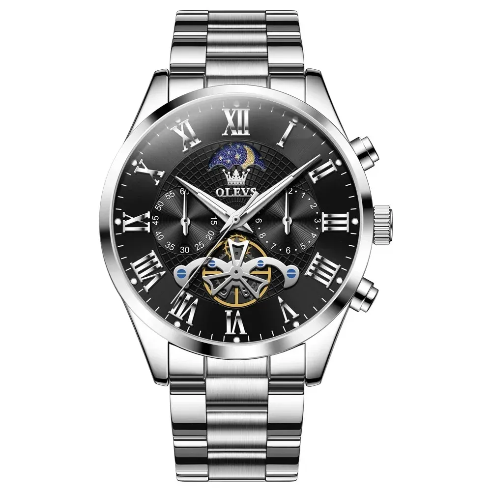 OLEVS 3640 Mens Chronograph Watch Black Wpp1754508111632