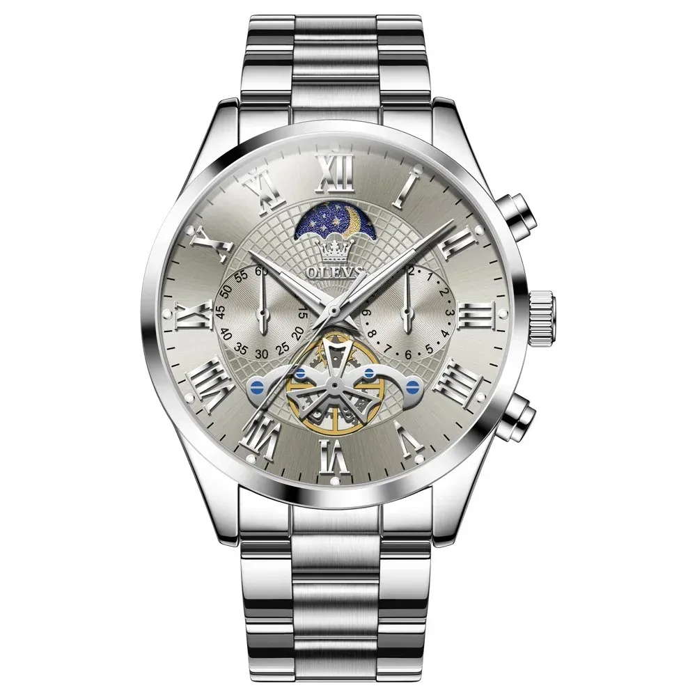 OLEVS 3640 Mens Chronograph Watch Gray Wpp1754508130160