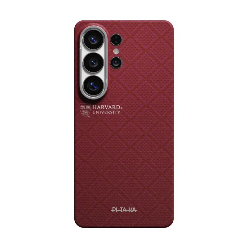 PITAKA’s Harvard Crimson Edge Case for Galaxy S26 Ultra (Aaron Button) 1