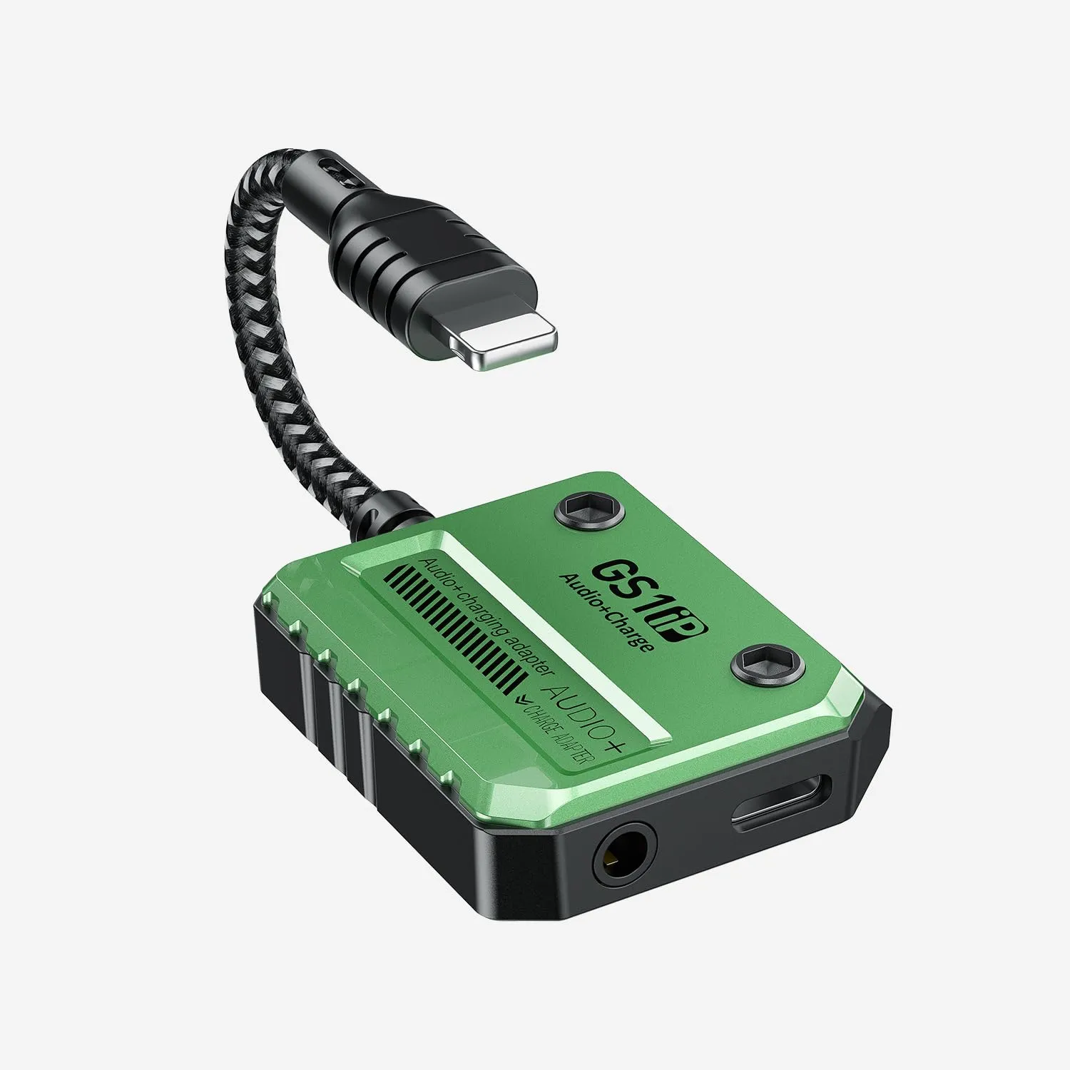 PLEXTONE GS1 iP Lightning to 3.5mm Hi Res DAC Audio & 30W Fast Charging Adapter 1