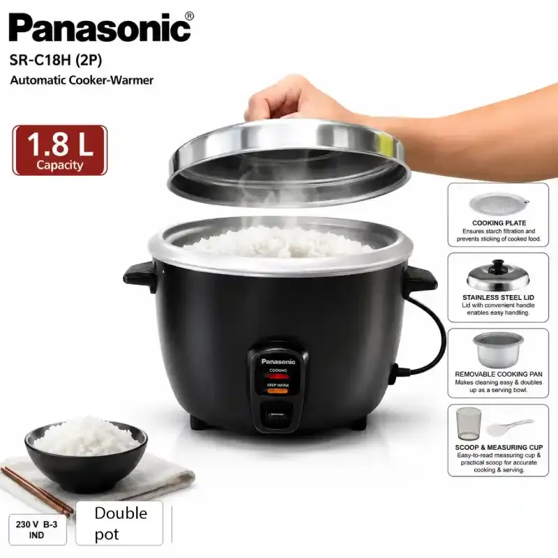 Panasonic SR C18H Rice Cooker 1.8L