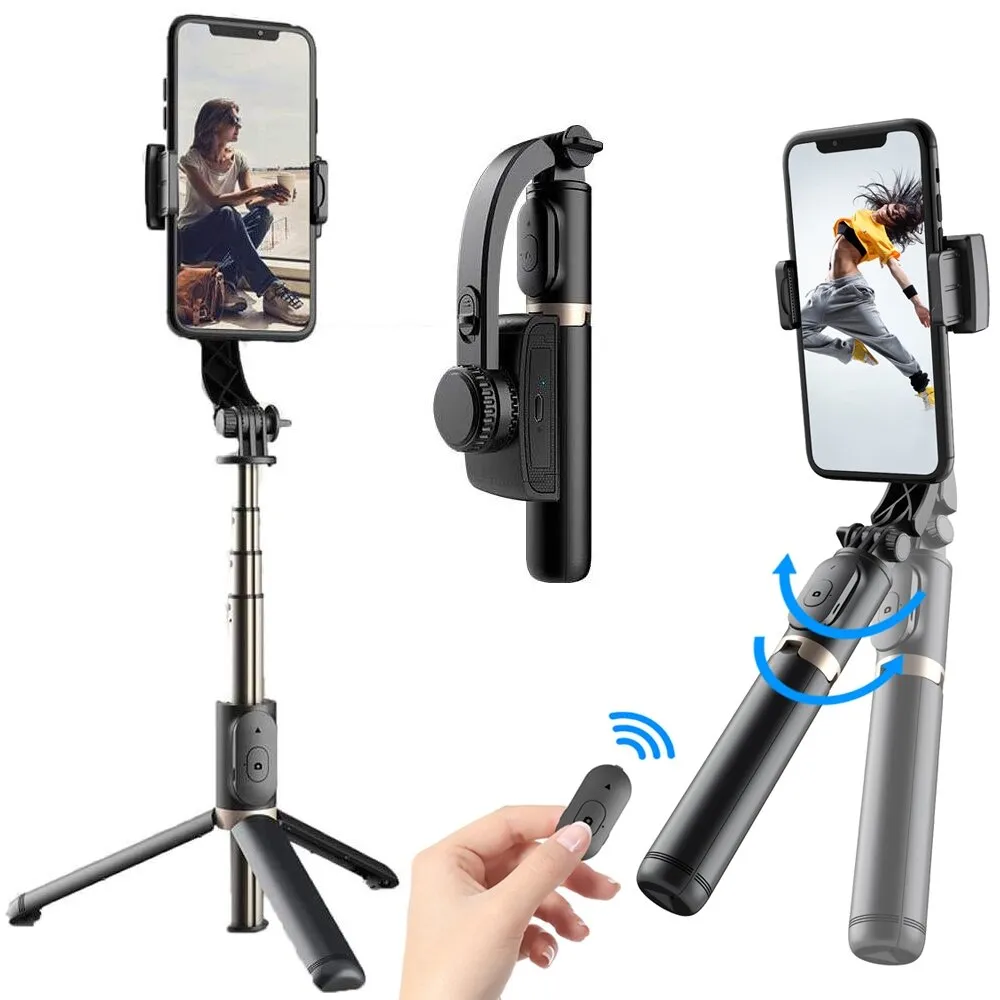 Q08 Bluetooth Folding Gimbal Stabilizer with Tripod