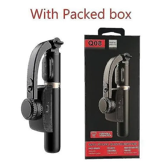 Q08 Bluetooth Folding Gimbal Stabilizer with Tripod 2