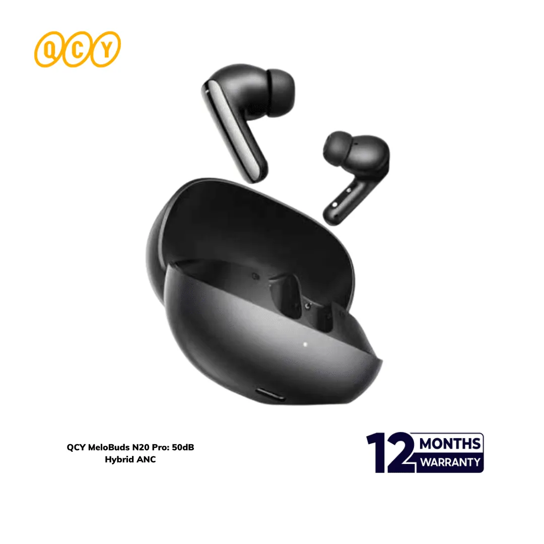 QCY MeloBuds N20 Pro 50dB Hybrid ANC 6 AI Powered Earbuds 1