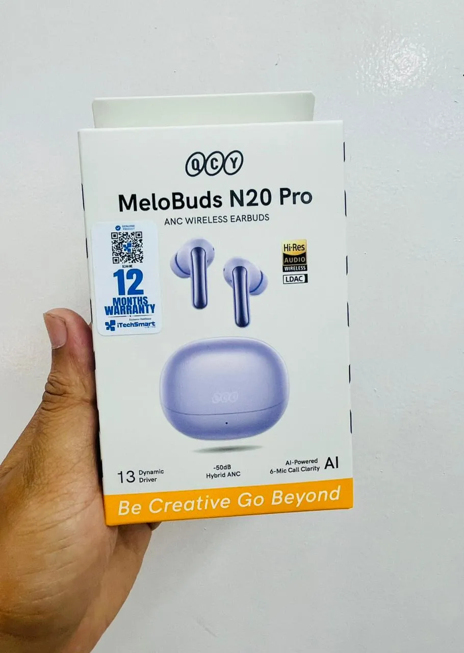 QCY MeloBuds N20 Pro  50dB Hybrid ANC 6 AI Powered Earbuds 2
