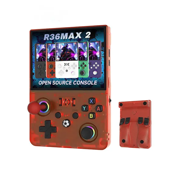 R36 Max 2 Handheld Game Console with Wi-Fi - Red