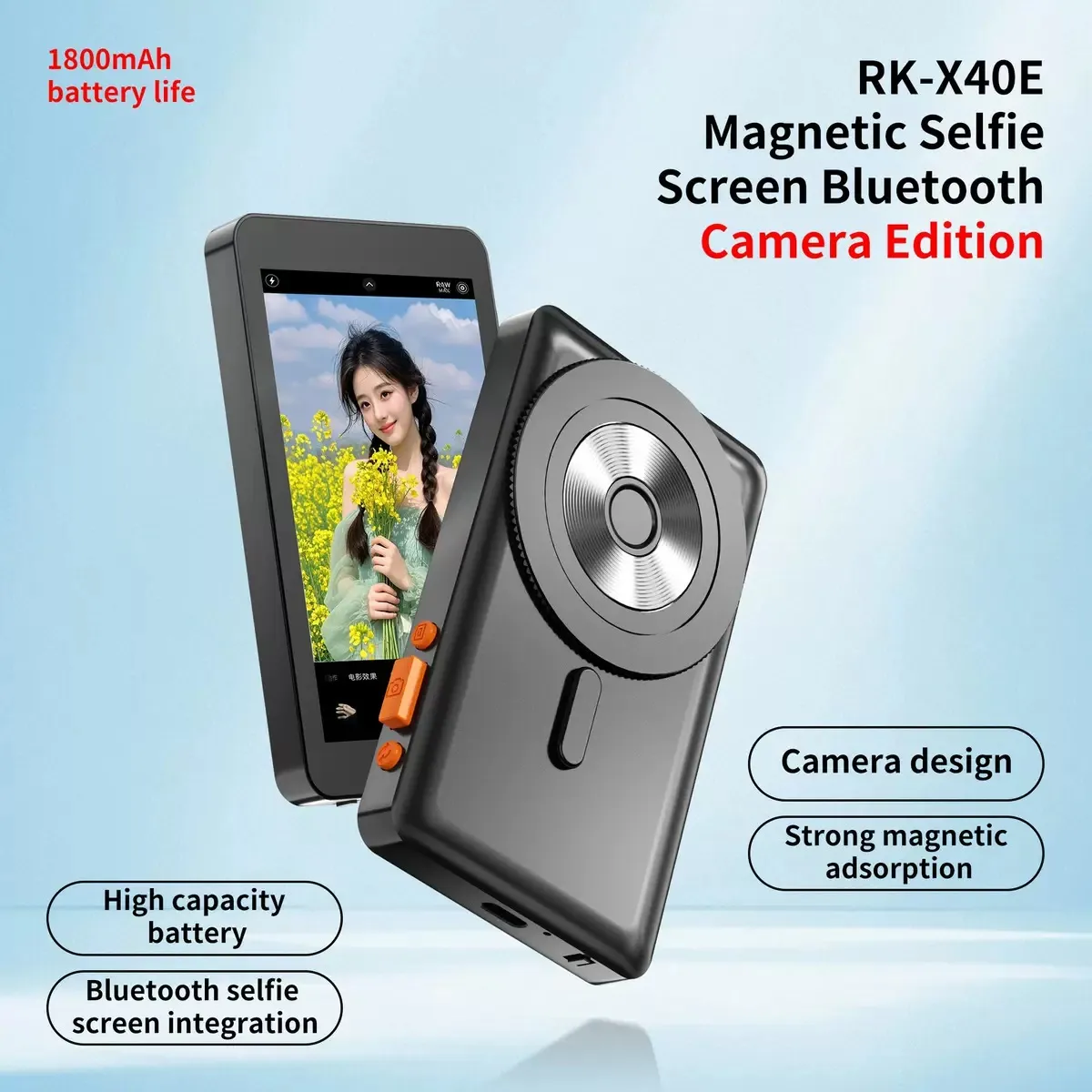 RK X40E Magnetic Wireless Selfie Screen Hoco