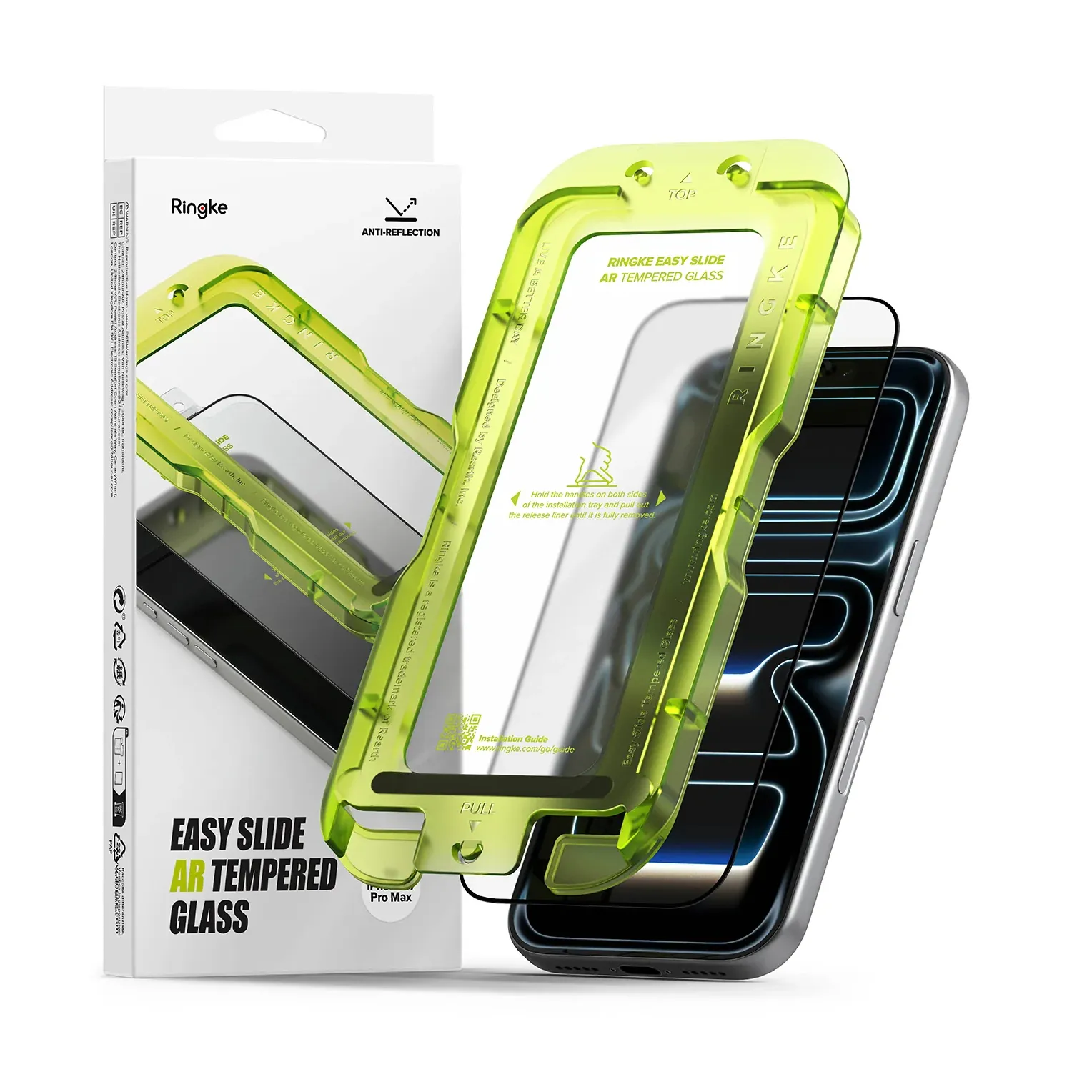 Ringke Easy Slide AR Screen Protector for iPhone 17/18 Pro Max and iPhone 17/18 Pro