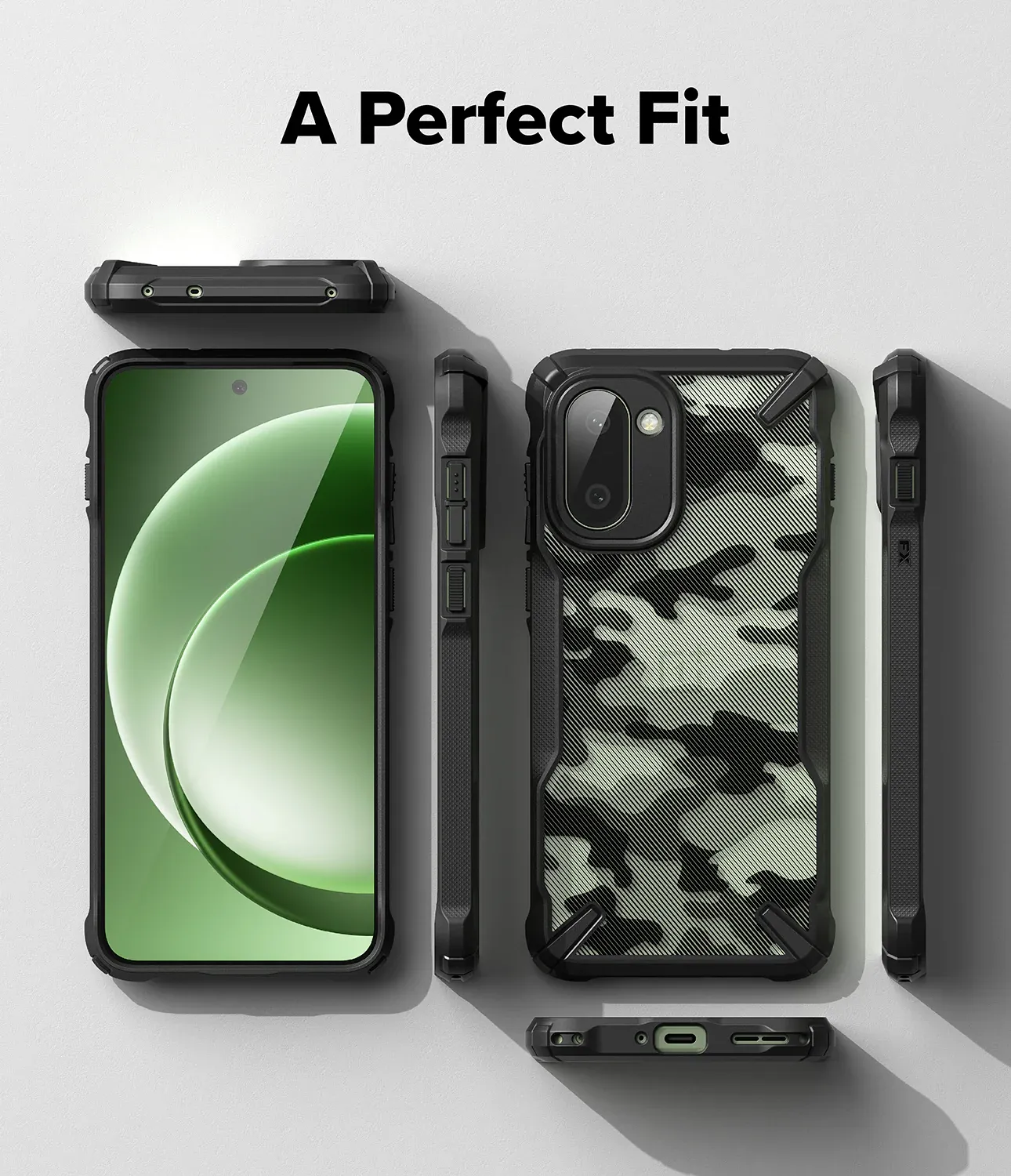 Ringke Fusion X Camo Black Case for Oneplus 15R 2