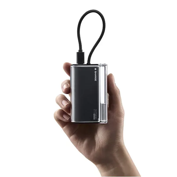 SHARGE Flow 3 45W 10000mAh Power Bank with Built In Cable 2