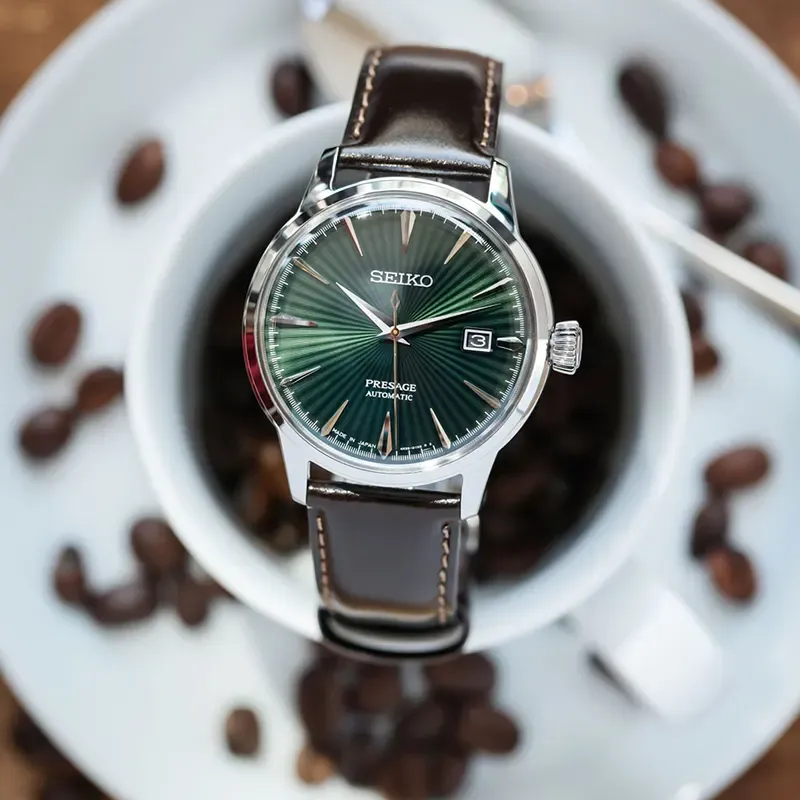 Seiko Presage SRPD37J1 Mockingbird Green Watch 1