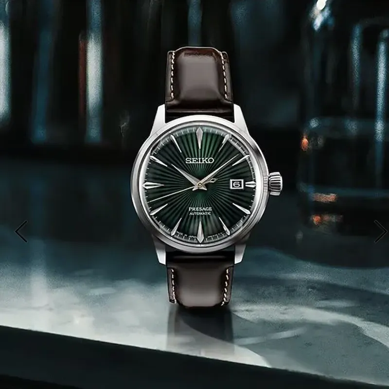 Seiko Presage SRPD37J1 Mockingbird Green Watch 2