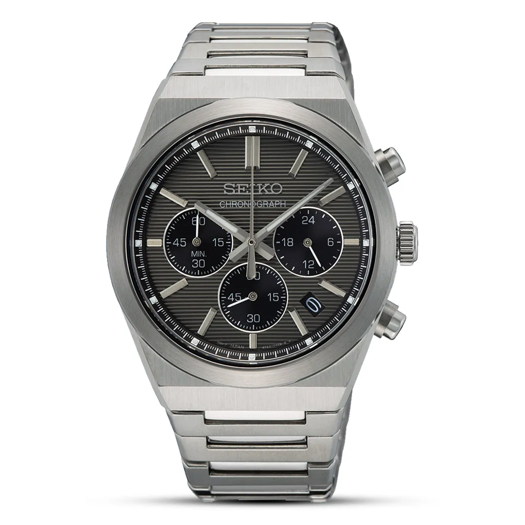 Seiko SSB455 Men's Quartz Chronograph Watch with Sapphire Crystal (40mm)