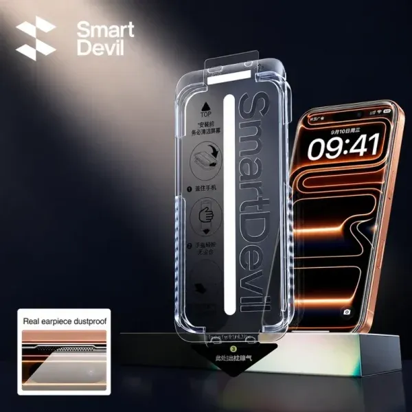 SmartDevil iPhone 17 Pro Max Corning Clear Tempered Glass Screen Protector