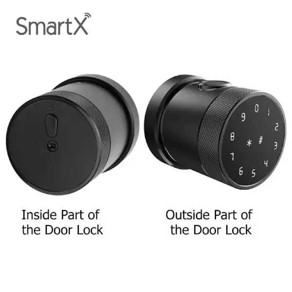 SmartX LVD 06TT Fingerprint Smart Knob Door Lock With Remote Control (1)