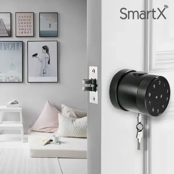 SmartX LVD 06TT Fingerprint Smart Knob Door Lock With Remote Control (2)
