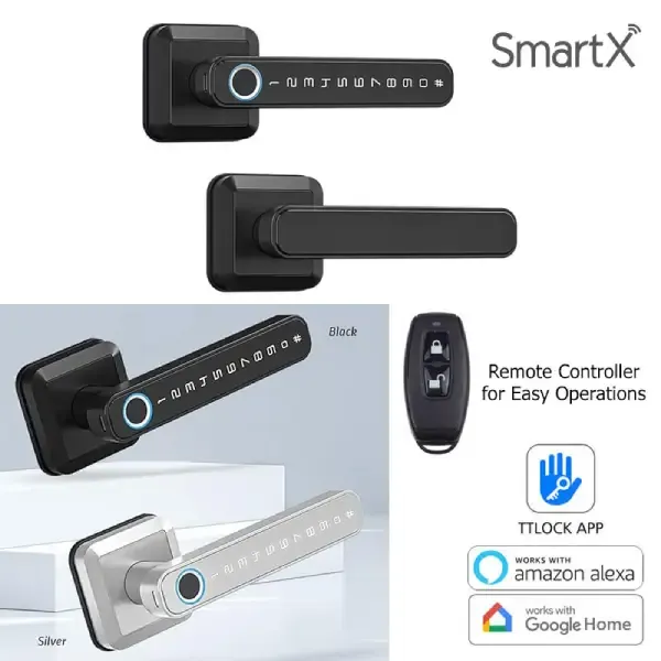 SmartX SX T30TT Fingerprint Door Lock with Remote Control (2)