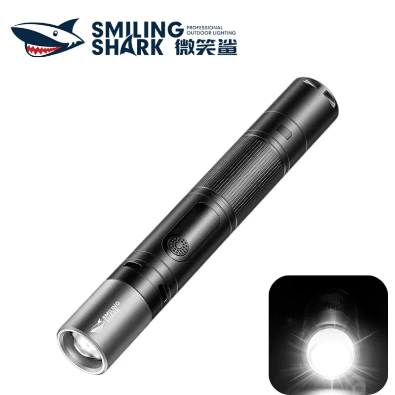 Smiling Shark SD0720 Torchlight Led M60 6000ML Super Bright Flashlight