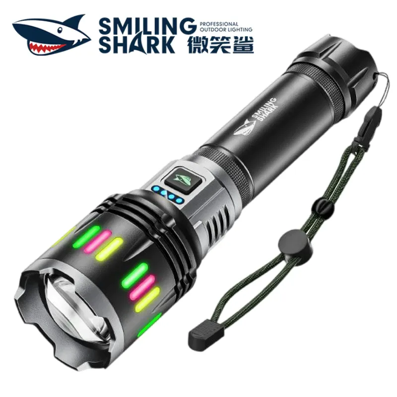 Smiling Shark SD5270 Super Bright Light Flashlight M80 9000LM Type C Rechargeable 1