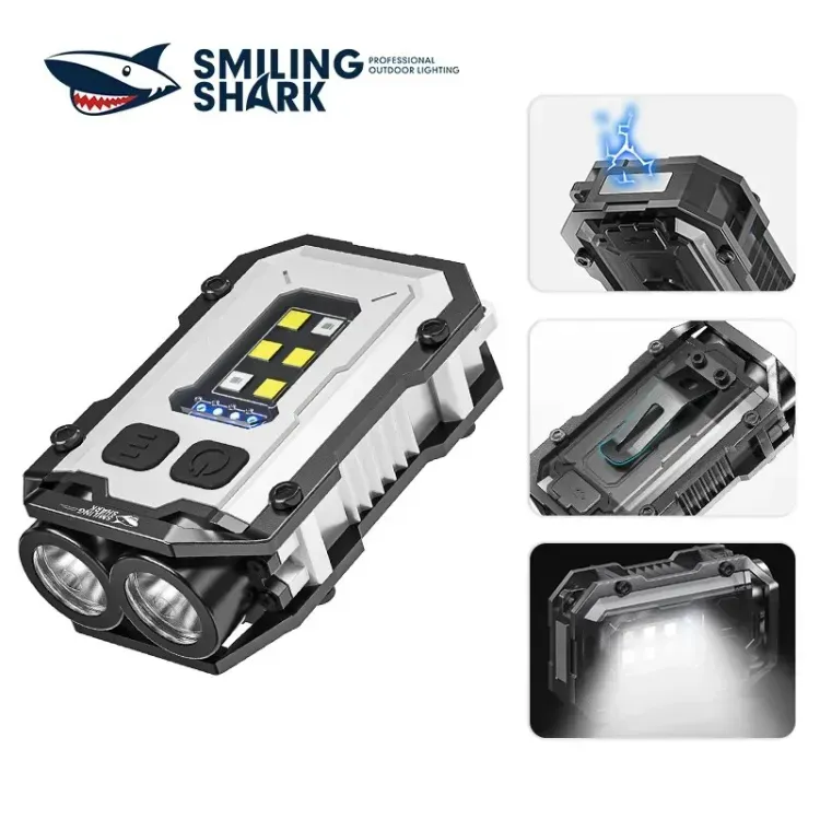 Smiling Shark TIP0019 COB Portable Magnet Key Chain Light 1
