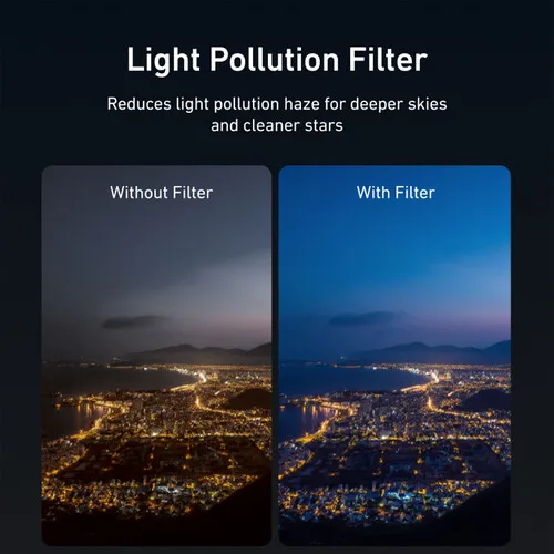 TELESIN Light Pollution Filter for DJI Action 6 S5 FLT 50 TDJ 3