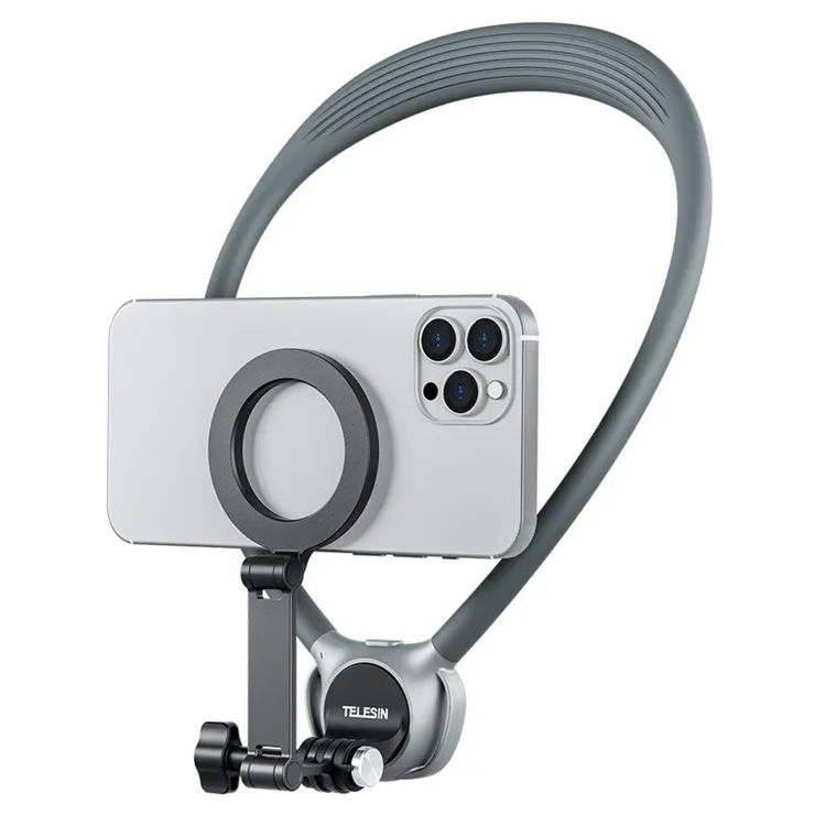 TELESIN SE2.0 P2 HNB 02 GY 2 in 1 Neck Mount Kit Action Cameras