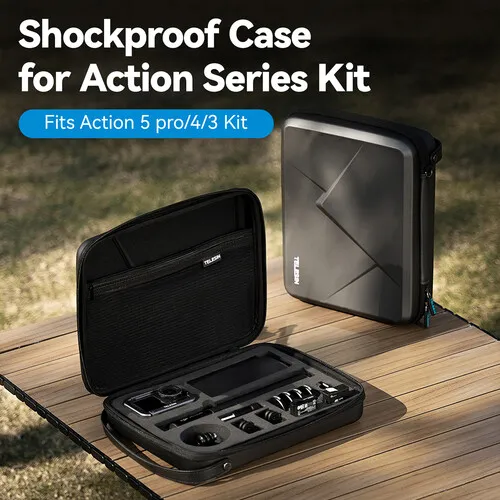 TELESIN Shockproof Case for DJI Osmo Action 3 4 5 Pro Kit 2