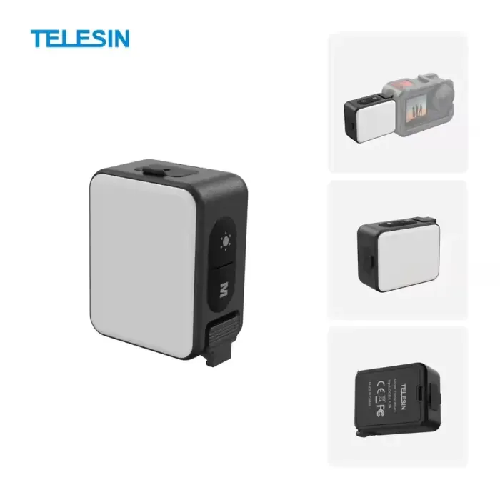 TELESIN TSBGD08 01 Quick Release Mini Fill Light for DJI Osmo Action