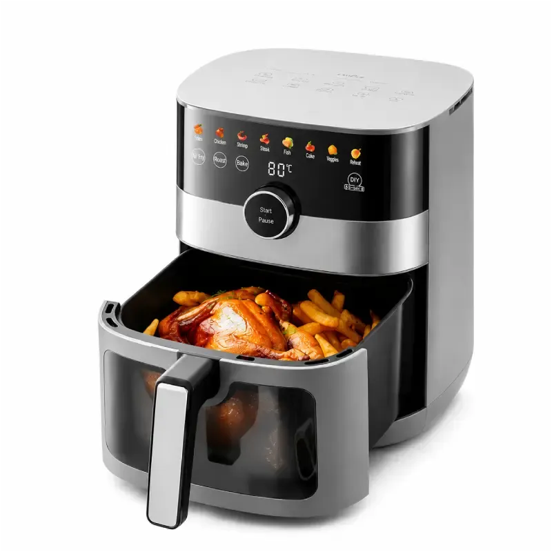 TQIU Air Fryer S4 Digital Control Panel 6L Double Heating - selected variant