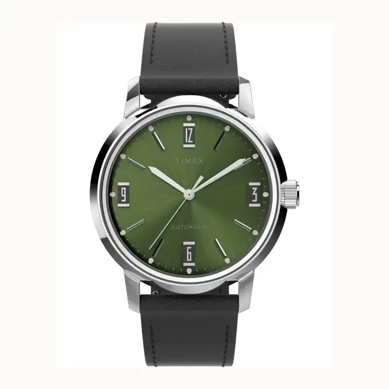 Timex Marlin Automatic 40mm Leather Strap Watch TW2V44600