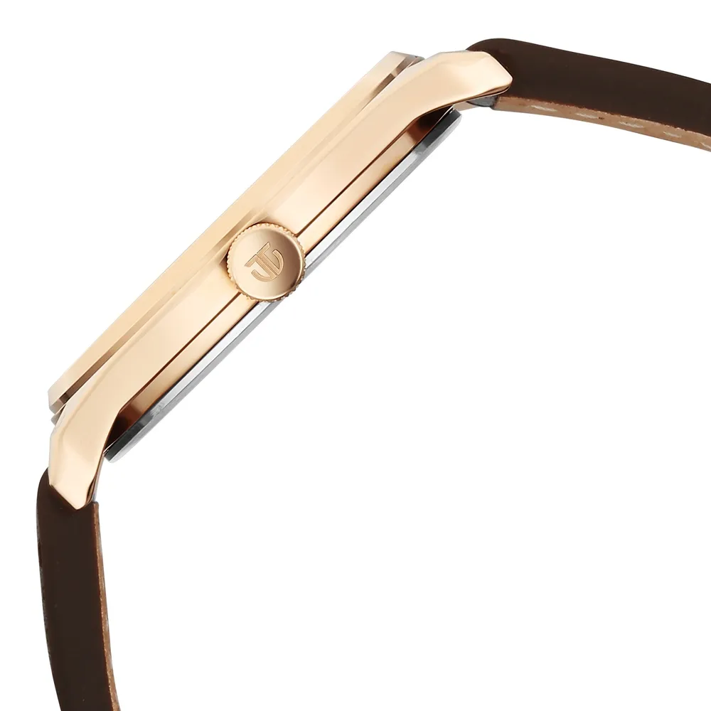 Titan Neo Basics Analog with Brown Dial Brown Leather Strap Watch for Men