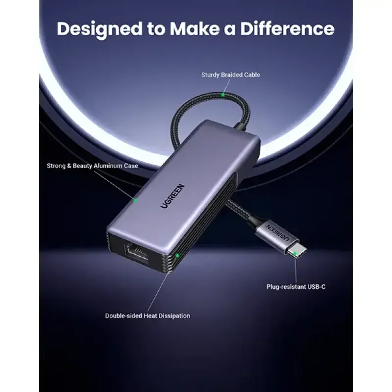 UGREEN CM848 (35921) USB C to RJ45 5GbE Adapter