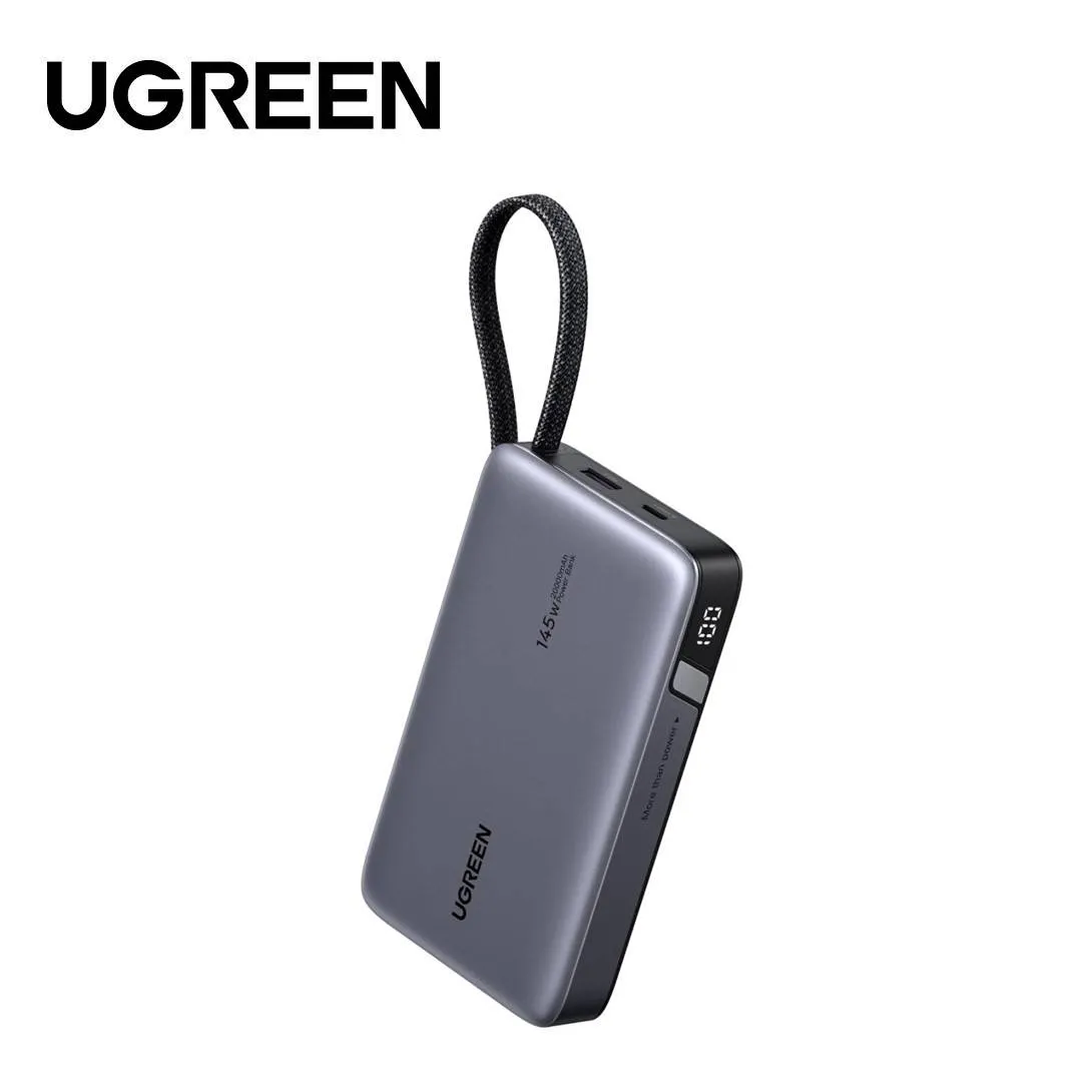 UGREEN PB551 Nexode 145W 20000mAh Power Bank with Built In Cable (55992B) 1