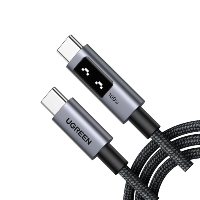 UGREEN Uno 100W USB C to USB C Cable with LED Display