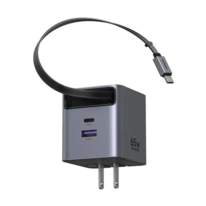 UGREEN X615 (65824) 65W GaN Fast Charger with Retractable Cable