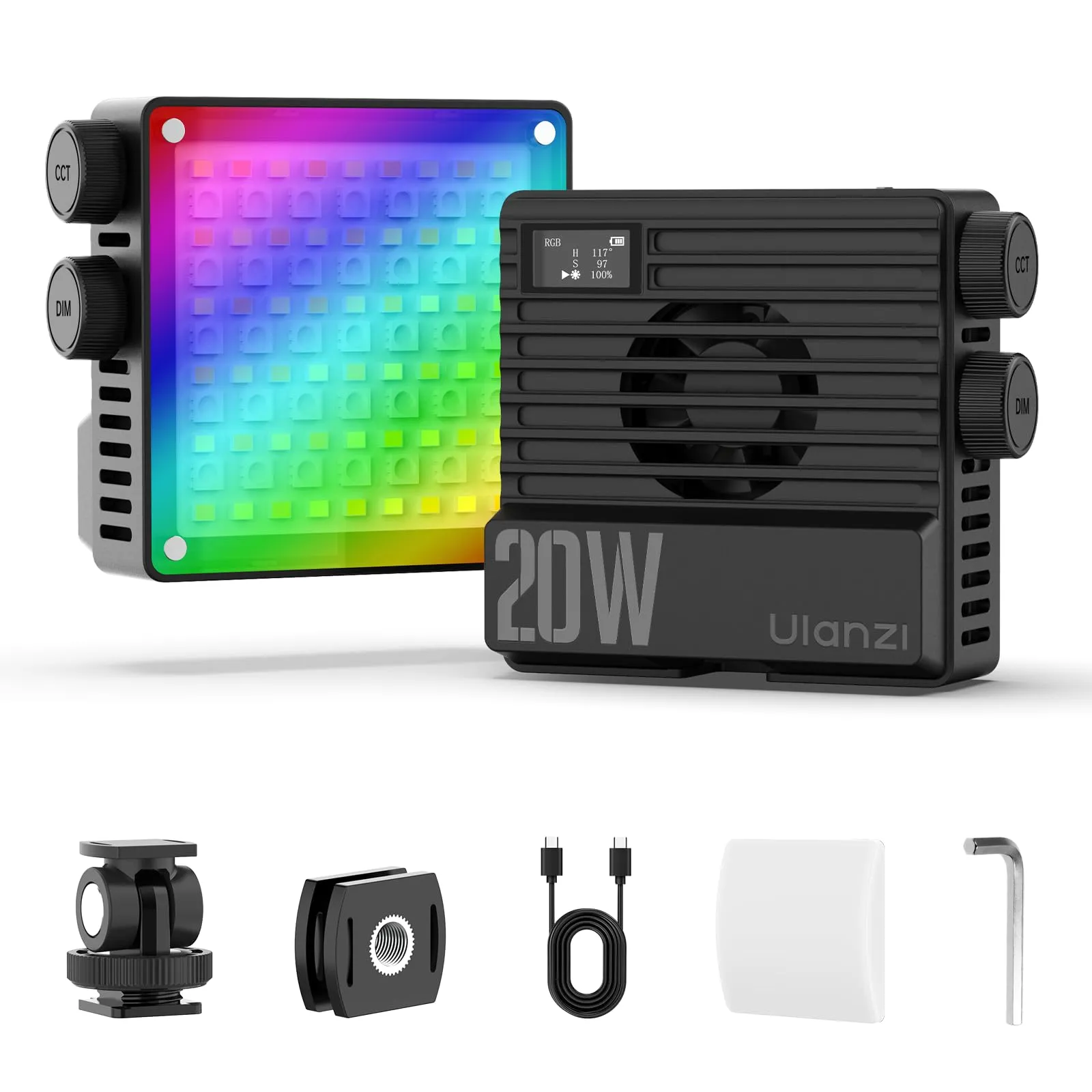 Ulanzi LE20 Pocket Power 20W RGB Video Light - selected variant