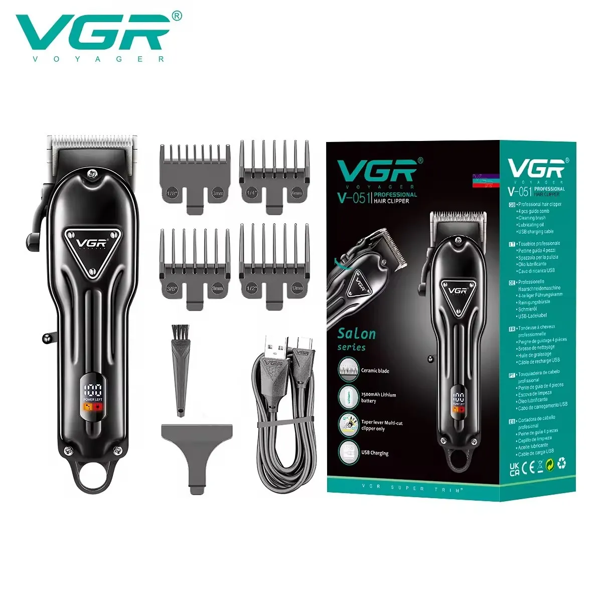 VGR V 051 Professional Trimmer for Men 1