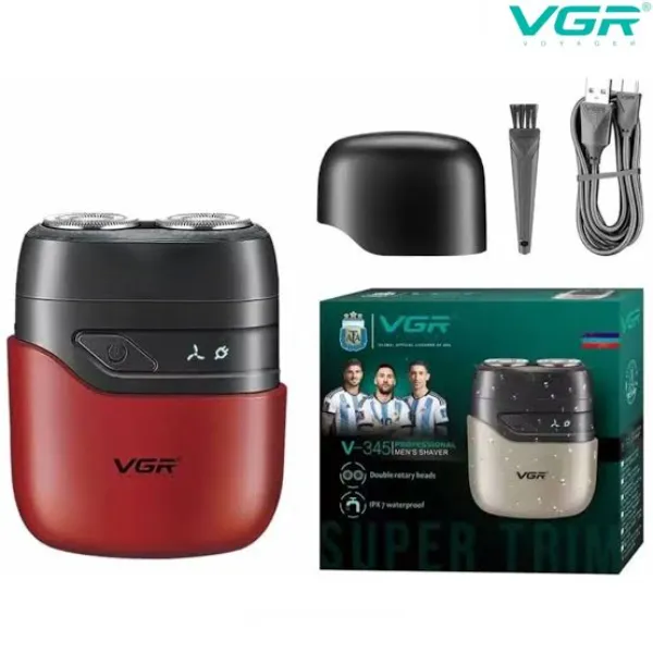 VGR V 345 Mini Electric Rotary Shaver IPX7 2