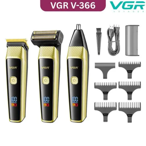 VGR V 366 Trimmer Professional Men's Grooming Kit 1
