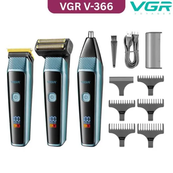 VGR V 366 Trimmer Professional Men's Grooming Kit 2