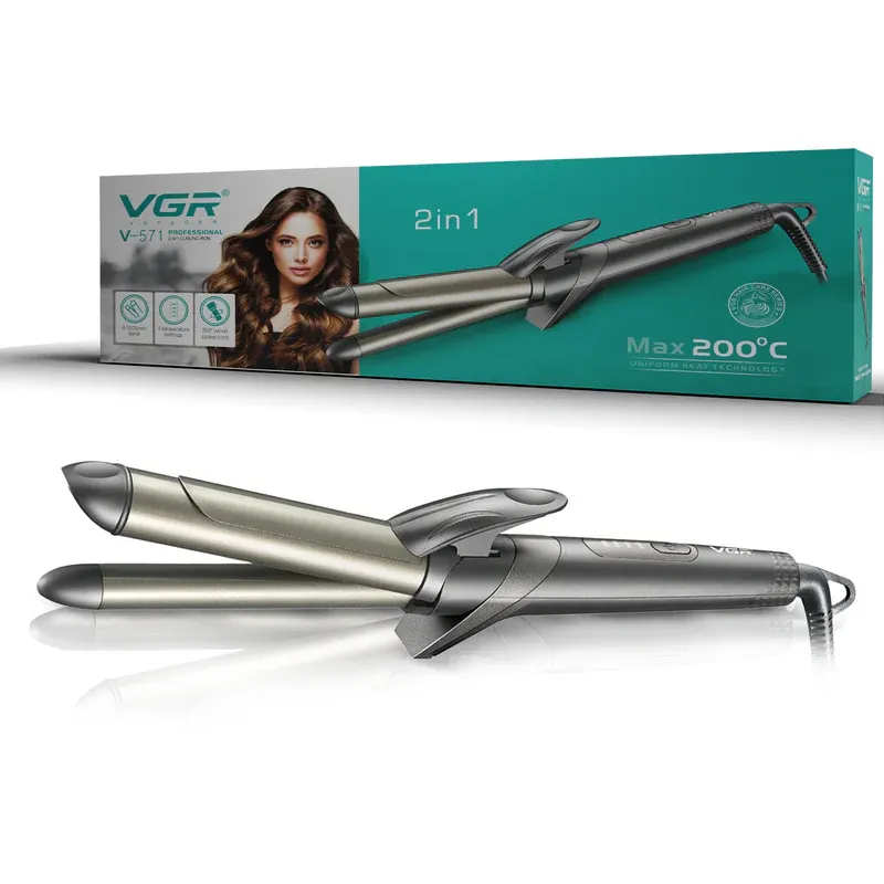 VGR V 571 2 In 1 Curler & Hair Straightener 1